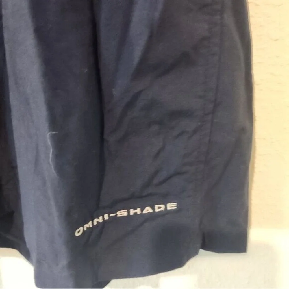 NWT Men's PFG Fishing Cargo Bahama Shorts Blue Omni-Shade UPF 50 8